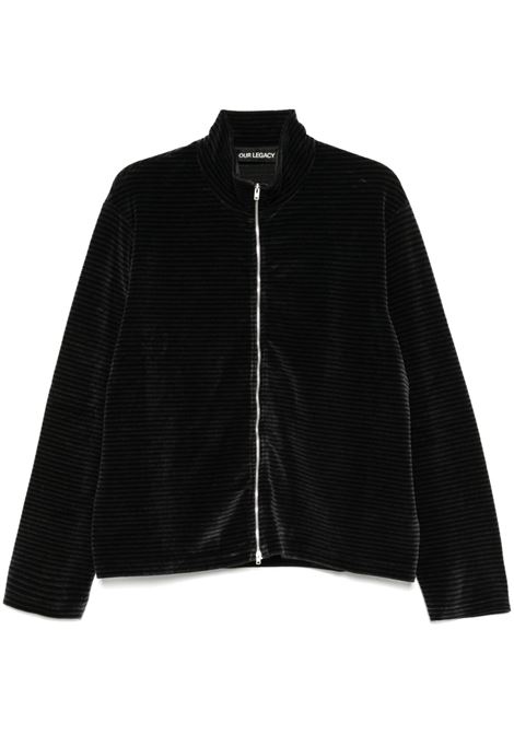maglia shrunken fullzip polo uomo phantom OUR LEGACY | M4243SPS
